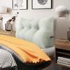 BNCKTRD Headboard Pillow Wedge Twin Size Large Bolster Pillow for Daybed Back Support Triangle Reading Pillow for Sitting Up in Bed XXL Couch Rest Backrest Cushion Linen Off White view 1