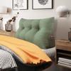 BNCKTRD Headboard Pillow Wedge Twin Size Large Bolster Pillow for Daybed Triangle Back Support Reading Pillow for Sitting Up in Bed XXL Couch Rest Backrest Cushion Linen Sage Green view 1