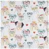 Dogs in Glasses Valance Wedding Decor Home Decor Cotton Window Treatment 42W x 14L, Home Living Curtain Gift Idea Housewarming view 1