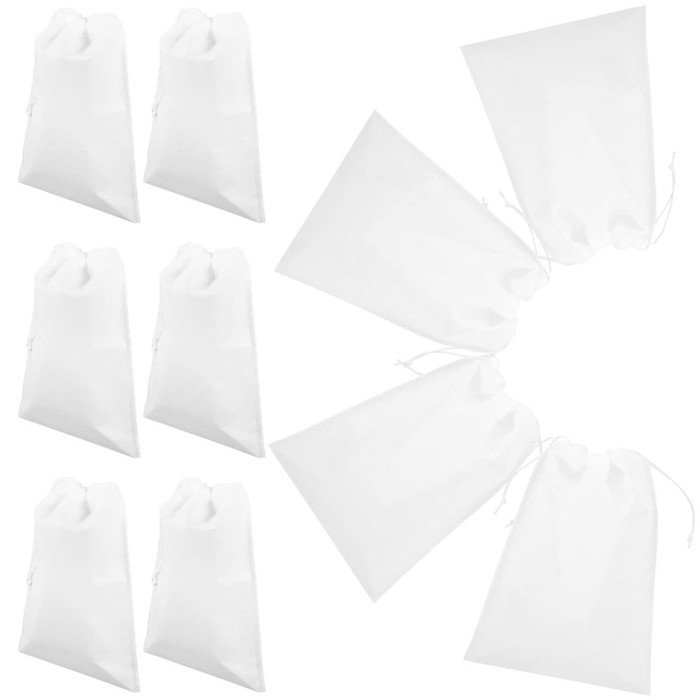Zerodeko 10pcs Drawstring Shoe Storage Pouches Breathable Shoe Organizers for Travel and Home Versatile Reusable Bags for