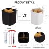 Black Toothbrush Holder for Bathrooms and Marble Black Small Silicone Tray for Kitchen, Sink, Vanity view 3