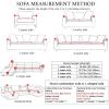 ERNZI Lemon 3D Printed Sofa Cover,Fruits Stretch Sofa Slipcovers,Sofas and Benches Furniture Protector Cover,Polyester Non Slip Sofa Cover with Two Free Pillow Cases view 2