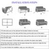 ERNZI Lemon 3D Printed Sofa Cover,Fruits Stretch Sofa Slipcovers,Sofas and Benches Furniture Protector Cover,Polyester Non Slip Sofa Cover with Two Free Pillow Cases view 3
