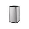 DYPASA Garbage Can Stainless Steel Trash Can Household Double-Deck Bin Without Lid Bedroom Toilet Office Waste Paper Basket Trash Bin ( Color : Silver , Size : 12l ) view 1
