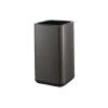 DYPASA Garbage Can Stainless Steel Trash Can Household Double-Deck Bin Without Lid Bedroom Toilet Office Waste Paper Basket Trash Bin ( Color : Black , Size : 15l ) view 1