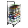 Mobile Art Drying Rack for Classrooms, Solid Metal Artwork Storage Display Rack, Power Coated Design, Drying Rack with Wheels Painting Crafts, Ideal for Schools and Art (Size : 25-Layer) view 1