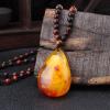National Wind Black Sandalwood Exorcism Brand Buddha Statue Pendant() view 2