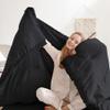 Andency Black Comforter Set Full Size, 3 Pieces Boho Tassel Lightweight Bedding Comforter Sets, All Season Soft Fluffy Fringe Bed Set (79x90In Comforter & 2 Pillowcases) view 3