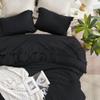 Andency Black Comforter Set Full Size, 3 Pieces Boho Tassel Lightweight Bedding Comforter Sets, All Season Soft Fluffy Fringe Bed Set (79x90In Comforter & 2 Pillowcases) view 4