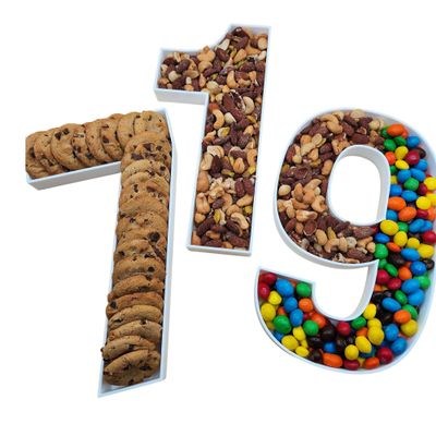 12" or LARGE 16" - High Quality Reusable Durable Plastic Charcuterie Fillable Number Boxes Letter Boxes For Birthday Party Anniversary Charcuterie Tray (1-12" size)