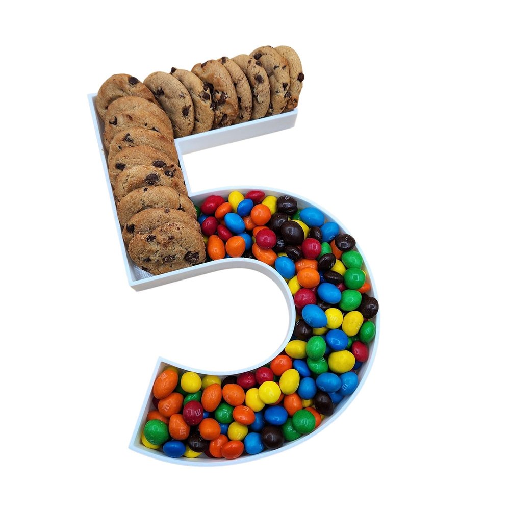 12" or LARGE 16" - High Quality Reusable Durable Plastic Charcuterie Fillable Number Boxes Letter Boxes For Birthday Party Anniversary Charcuterie Tray (5 (12" size))