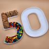 12" or LARGE 16" - High Quality Reusable Durable Plastic Charcuterie Fillable Number Boxes Letter Boxes For Birthday Party Anniversary Charcuterie Tray (5 (12" size)) view 2