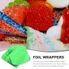 Foil Candy Wrappers 200 Sheets Green Aluminum Holiday Papers Xmas Halloween view 4