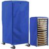 Sealcover Bun Pan Rack Cover, High Density Waterproof and Dustproof Bread Rack Cover, 23x28x64in Dark blue, Bakery Single Rack Covers. view 1