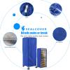 Sealcover Bun Pan Rack Cover, High Density Waterproof and Dustproof Bread Rack Cover, 23x28x64in Dark blue, Bakery Single Rack Covers. view 3