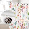12pcs Brown Cow Printed Shower Curtain Hooks Decorative Shower Curtain Hanger Rings Roller, Stainless Steel Round Rust Proof Shower Rings Hangers for Bathroom Shower Curtain Rod view 4