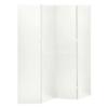 4-Panel Room Divider,Free Standing Office Partition,Porch Privacy Panel,Divisores De Habitacion,for School, Church, Office, Classroom, Dorm Room,Room,Studio,White 63"x70.9" Steel view 1