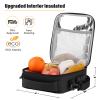 SafeDelux Lockable Lunch Box with Combination LockInsulated Lunch Bag Reusable Leakproof Cooler bag For Travel Work (Black) view 3