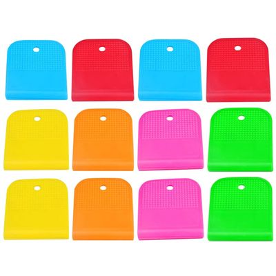 12pcs Multi-Purpose Hanger Clips Plastic Clips for Clothes Shoes Towels for Laundry Bath House Outdoor Use Strong Clamping Force
