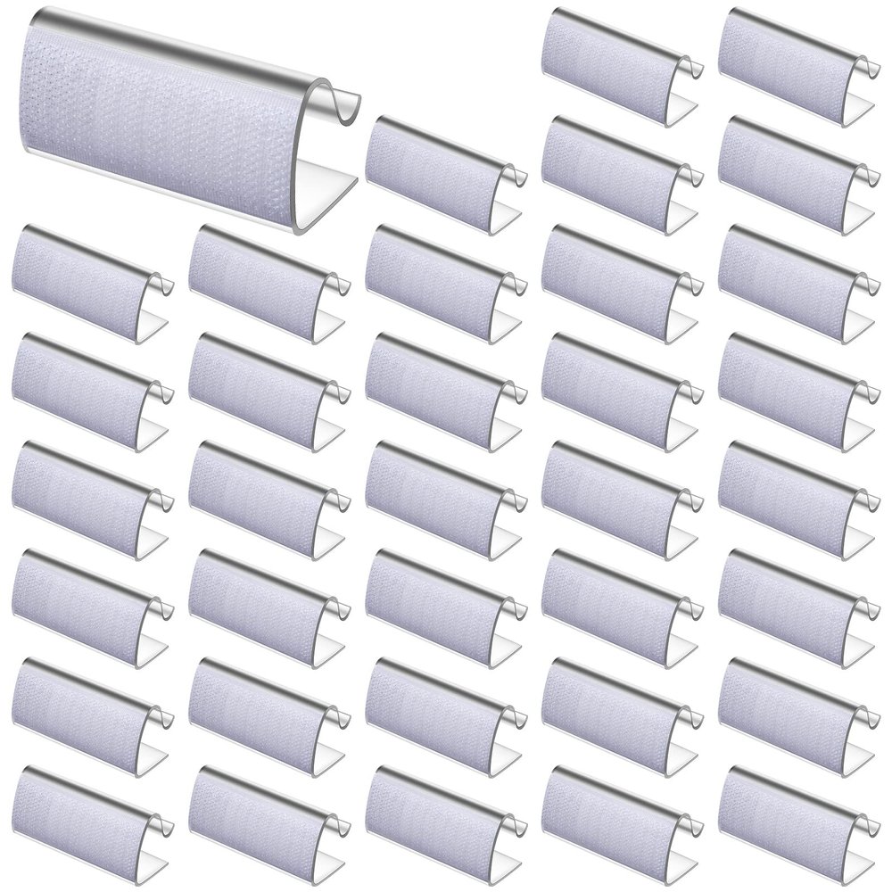 150 Pieces Table Skirting Clips Clear Tablecloth Clips for Indoor Outdoor Events Wedding Meeting Party Picnic Banquet