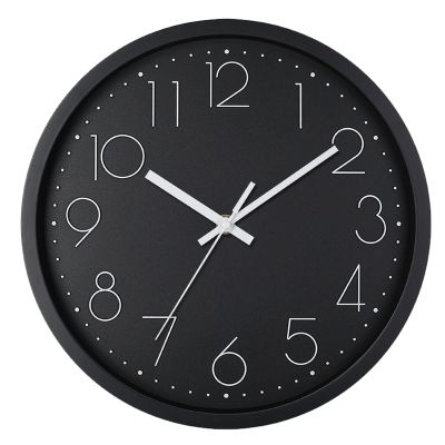 Wall Clock, Kitchen Wall Clocks, Silent Clock Round Classic Battery Operated Modern Design and Style for Living Room Kitchen Home Office (C )
