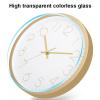 Wall Clock, Kitchen Wall Clocks, Silent Clock Round Classic Battery Operated Modern Design and Style for Living Room Kitchen Home Office (C ) view 2