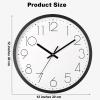 Wall Clock, Kitchen Wall Clocks, Silent Clock Round Classic Battery Operated Modern Design and Style for Living Room Kitchen Home Office (C ) view 3