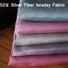 Block RFID Shielding Cloth Faraday Fabric 50% Silver Fiber Protection Conductive Fabric For Wallet Phone Laptop-Block Signal WiFi Radiation Garment Curtains Mosquito Net(Size:1.51m,Color:2 grey) view 3