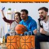 Leinuosen 50 Pcs Basketball Tennis Party Bags Baseball Tennis Gift Goodie Favor Treat Candy Goody Bags with Handle for Sports Theme Birthday Party Supplies (Basketball) view 4