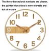 Wall Clocks, Clock Silent, Round Wall Clock Battery Operated Easy to Read Simple Modern Design and Style for Kitchen, Bedroom, Home, Office, Living Room (C ) view 3