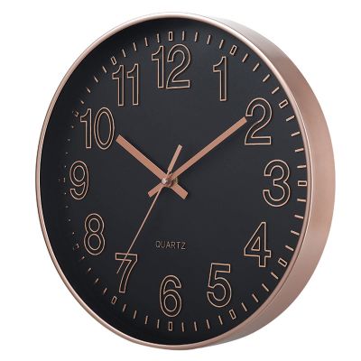 Wall Clocks Round, Modern Wall Clock, Decorative Quiet Clock Easy to Read Simple Modern Design and Style for Living Room, Kitchen, Home ,Bathroom, Bedroom (E )