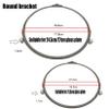 WORDFUN Microwave Glass Turntable Plate, Microwave Oven Cooking Plate, Round Rotating Ring, Microwave Oven Plate, Replace Microwave Glass Tray, Replacement Accessories view 3