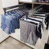 Wardrobe Pull-Out Trousers Rack - Extendable Pull Out Closet Rod, 30-80cm Closet Clothes Hanger Rail, Pull-out Closet Rod, Wardrobe Clothing Rail, Closet Organizer Rack For Pants And Coat ( Size : 550 view 3