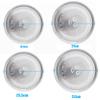 WORDFUN Microwave Glass Plate, Microwave Turntable Glass Plate, Microwave Plate Replacement, with 3 Fixings, Glass Turntable Tray, Microwave Oven Tray, Heat Resistan view 2