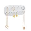 Andiker Wall Mounted Necklace Holder, Hanging Jewelry Organizer with 12 Hooks, Jewelry Hangers for Necklace Bracelets, Earrings, and Keys (White) view 1