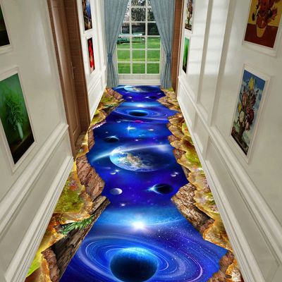 3D Illusion Entrance Area Rug,Pastoral Style Floral Road Corridor Mat Carpet, Indoor Ultra Soft Print Floor Mat for Kitchen Bedroom Hallway Runner Rug(100x300cm(39x118), G)
