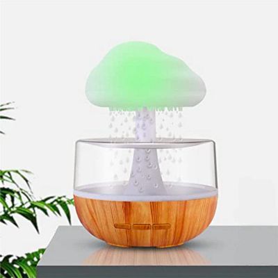 RUNAAJA Creative Raincloud Humidifier Aromatherapy Machine Raindrop raincloud household LED RGB Lights colorful mushroom lamp humidifier 24V