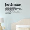 Bathroom Wall Decals Quotes Vinyl Wall Art Decor Bathroom Stickers for Kids Rooms Girls Boys Office Nursery Bedroom Living Room Playroom Home Wall Art Decor 22in view 1