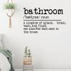 Bathroom Wall Decals Quotes Vinyl Wall Art Decor Bathroom Stickers for Kids Rooms Girls Boys Office Nursery Bedroom Living Room Playroom Home Wall Art Decor 22in view 4