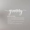 Granny Word Definition Meaning Wall Decor Stickers Typographic Quotes Vinyl Wall Decals for Living Room Kids Rooms Girls Boys Wall Art Home Decor Housewarming Gift 36x36in view 2