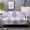 ERNZI Printed Sofa Cover-Purple Lavender Pattern Stretch Universal Furniture Protector-Anti-Slip Wrinkle Resistant 1/2/3/4 Seater Loveseat Couch Slipcover,Style3,1 Seater 90,140Cm view 1