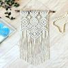 Macrame Wall Hanging Hand-Woven Tapestry, Room Decoration in The Porch/Corridor, Simple Decorative Pendant On The Wall view 2