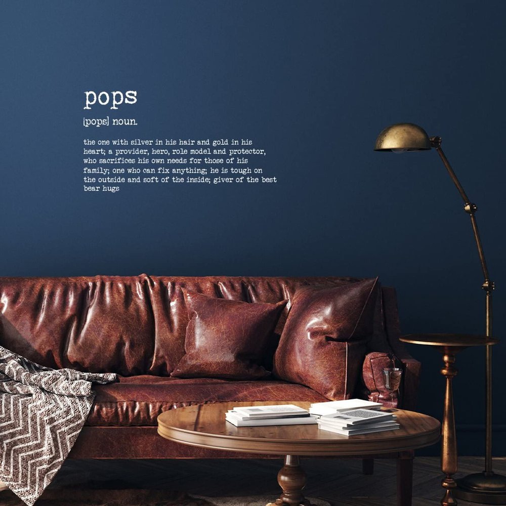 Pops Word Definition Meaning Wall Decals Quotes Vinyl Wall Art Decor Word Meaning Stickers for Kids Rooms Girls Boys Office Nursery Bedroom Living Room Playroom Home Wall Art Decor 36x36in