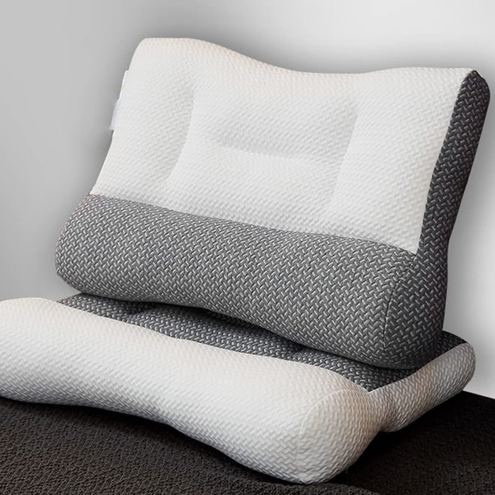 AIIONP Super Ergonomic Pillow, Ergonomic Orthopedic Pillow,Neck Pillow Large Size Bed Pillow for All Sleeping Positions, Cervical Pillow Neck Support Pillow for Neck and Shoulder Pain