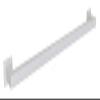 ALDEPO Grab Bars White Square Pipe Handrail for Indoor Stairs, 2/3/4/5Foot Long Elderly Kids Wall Mounted Grab Bar, Non-Slip Auxiliary Stair Rail with Complete Kit/1.2M (Color : 1.5m) view 1