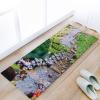 Hallway 3D Illusion Area Rugs, Soft Flannel Indoor Carpets,Suspension Bridge Runner Rug for Entryway Kitchen Bedroom Living-Dining Room Floor Mat(80x180cm(31x71), V) view 3