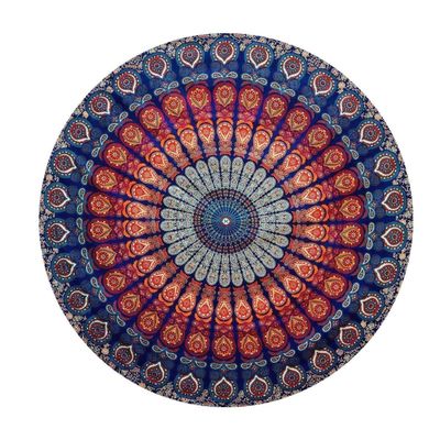 Aashita Creations Round Tapestry Wall Hanging Mandala Tapestries Indian Cotton Hippie Round Tapestry Size Round (70 Inches / 178 cm Diameter)