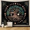Aashita Creations Tapestry Wall Hanging, Wishing Tree Aesthetic Tapestries Psychedelic Wall Carpet Mystic Aesthetic Wall Tapestry for Living Room Bedroom (51inch x 59inch) view 1