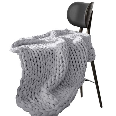 YWBXSHKD Chunky Knit Blanket 31x39in, Chunky Knit Blanket Chenille Throw, Handmade Knit Chunky Blanket Throw Sofa Throw, Home Decor for Sofa Couch Bench Bed