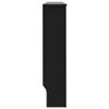 loibinfen Black Radiator Cover MDF Heater Cover Cabinet Shelf Household Appliance Heating Accessories, Living Room Furniture Decor, 59.8"x7.5"x32.1"/Cross Style view 4